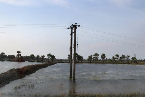 Many villages on river banks adjacent to Bay of Bengal are still under water after Cyclone YAAS from regular tides while many embankments remain damaged in Kulpi, Kolkata to south 62 kilometer distances, West Bengal, India on June 06, 2021.